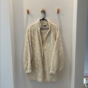 Cream Quilted Women's Jacket